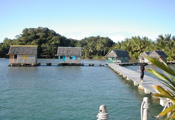 Vue Bungalow Pilotis sur l’eau