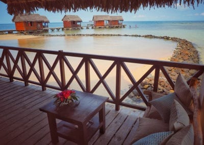 Terrasse - Bungalows La Lagoon suite