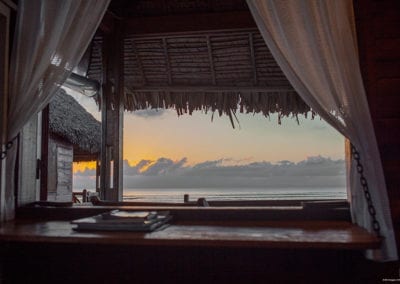 Vue du Bungalow sur pilotis